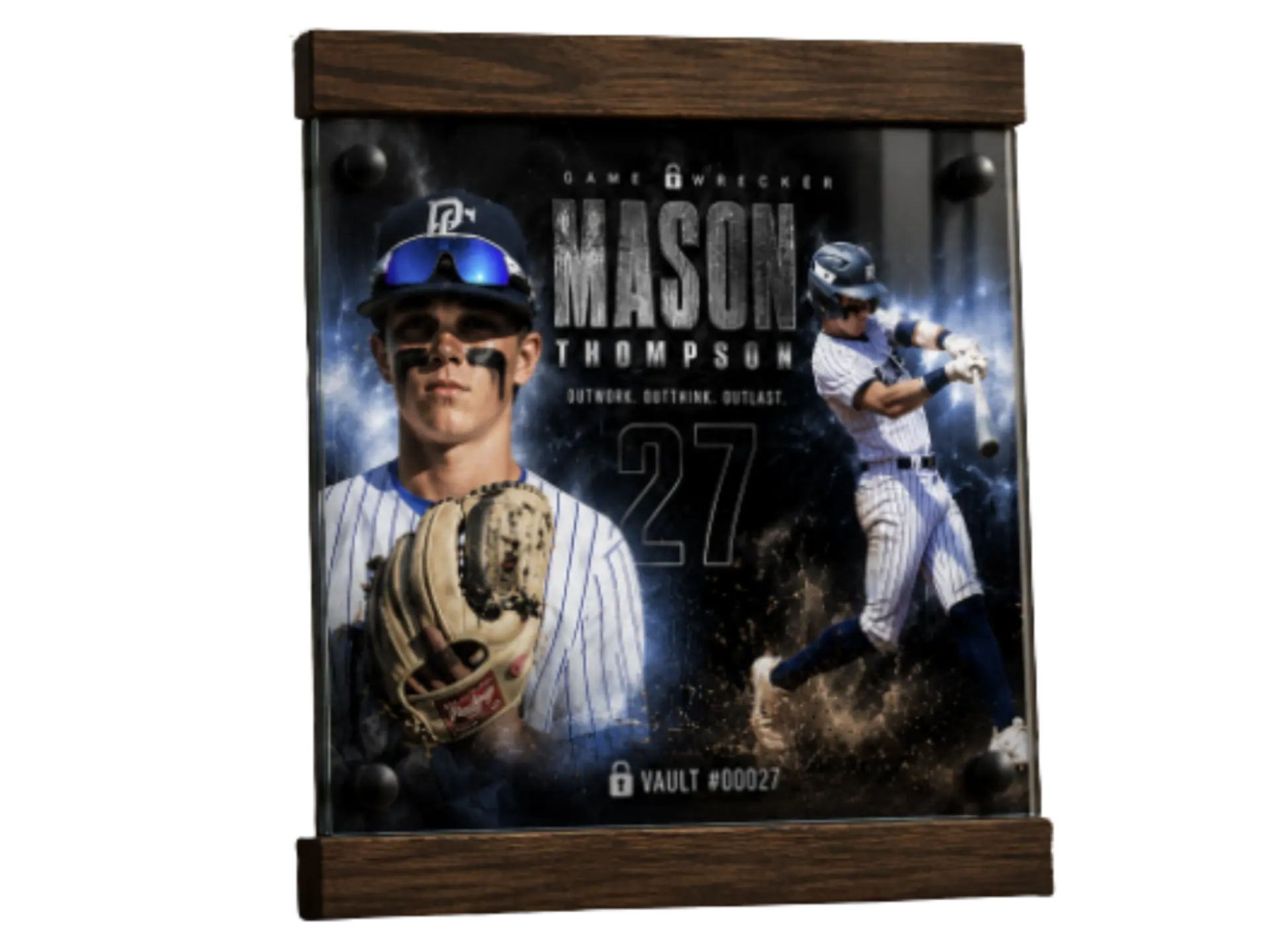 Glass keepsake made from a Vault memory