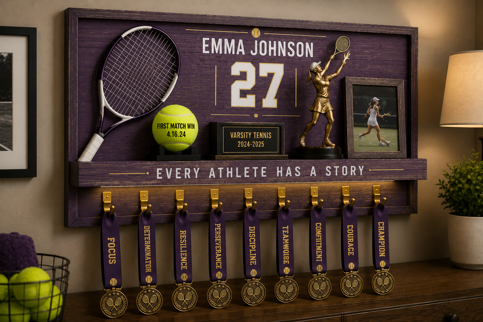 Signature Shelf, Tennis