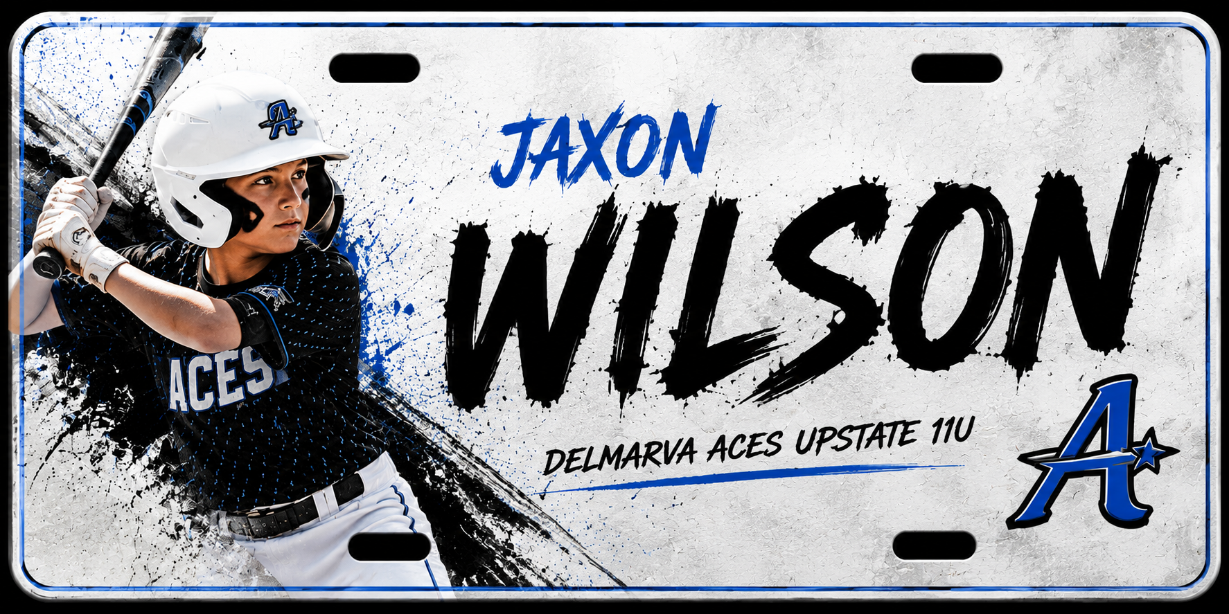 Custom License Plate by The Athlete Vault